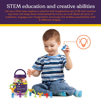 Creative Construction Suction Toys (50 - Piece Set) - Insight Family Market