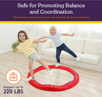 Wavy Circle Balance Beams Stepping Stones for Kids, 8 Pc - Insight Family Market