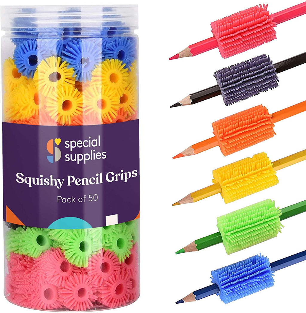 Squishy Pencil Grips for Kids and Adults - Pack of 50 - Insight Family Market