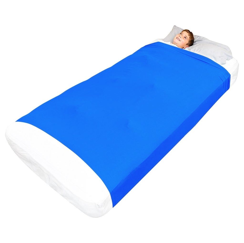 Sensory Bed Sheet for Kids Compression Alternative to Weighted Blankets - Blue - Insight Family Market