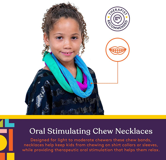 Chew Bands Terry Cloth Necklace Set 6 - Pack - Insight Family Market