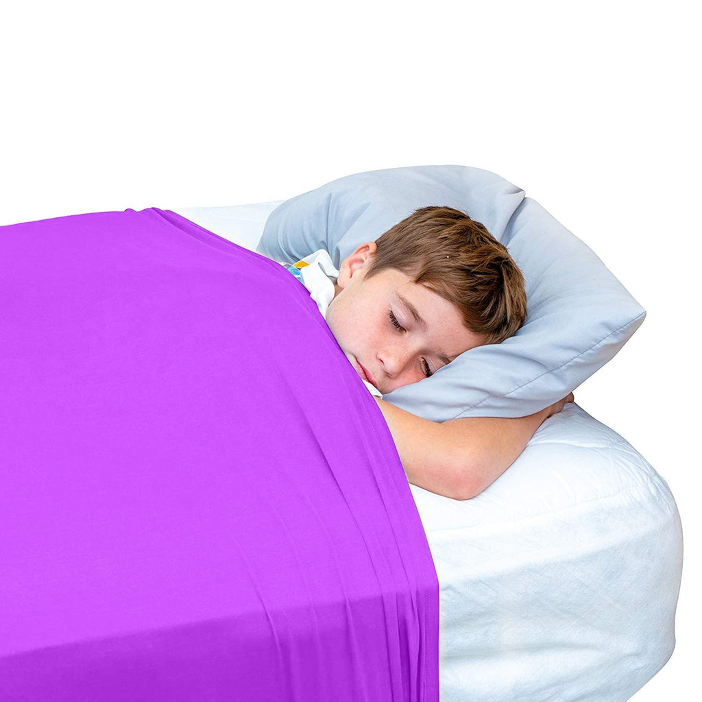 Sensory Bed Sheet for Kids Compression Alternative to Weighted Blankets - Purple - Insight Family Market