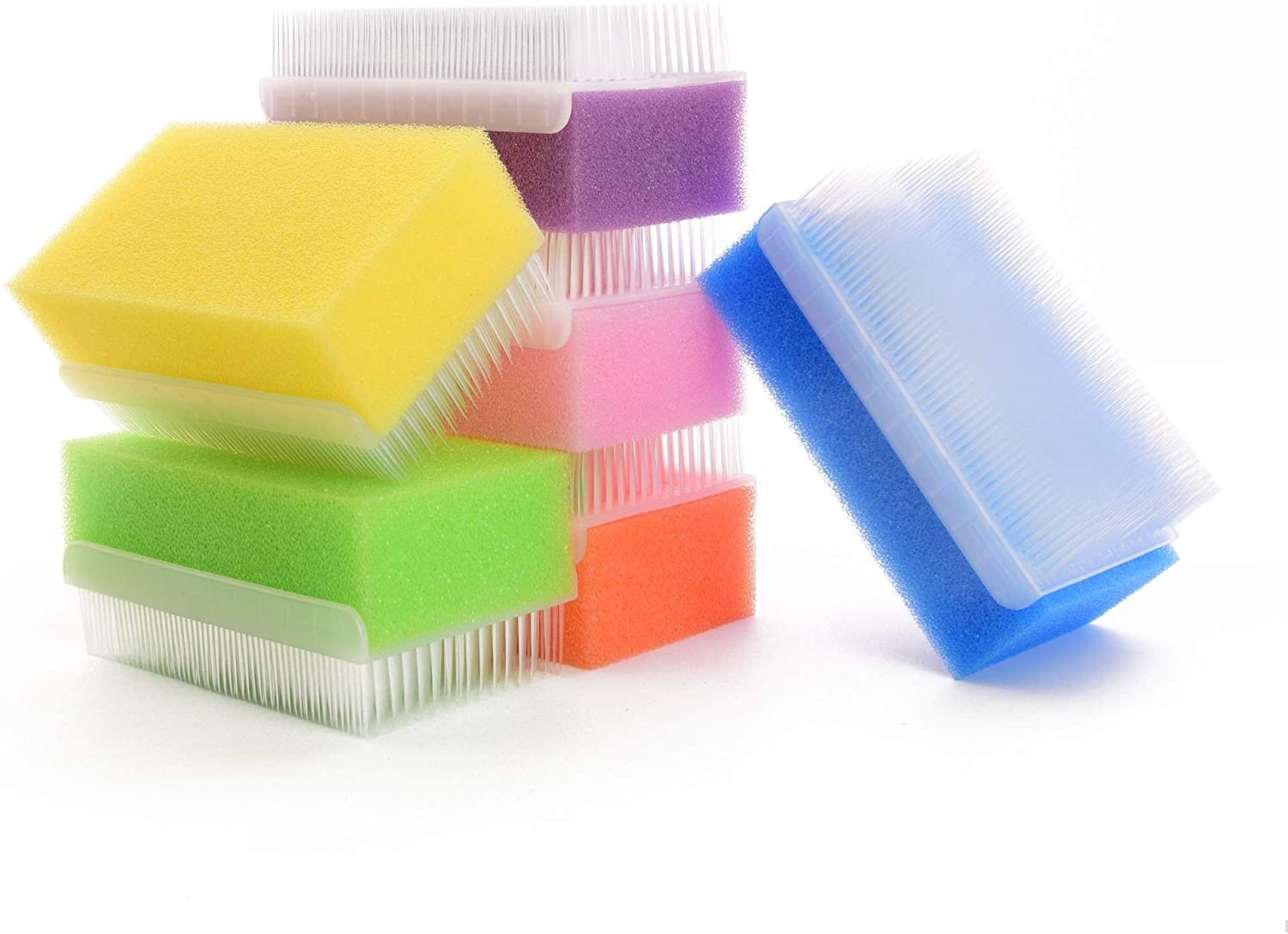 Special Supplies Baby Bath Sponges Soft Foam Sensory Scrubber with Cradle Cap Bristle Brush - Body, Hair, and Scalp Cleaning - Gentle on Infant, Toddler Sensitive Skin - Great Sensory Feel - Insight Family Market