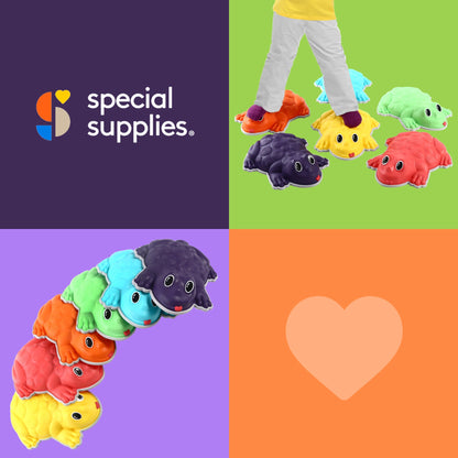 Frog Stepping Stones – Deluxe 6 - Piece Set with Bonus Game - Insight Family Market