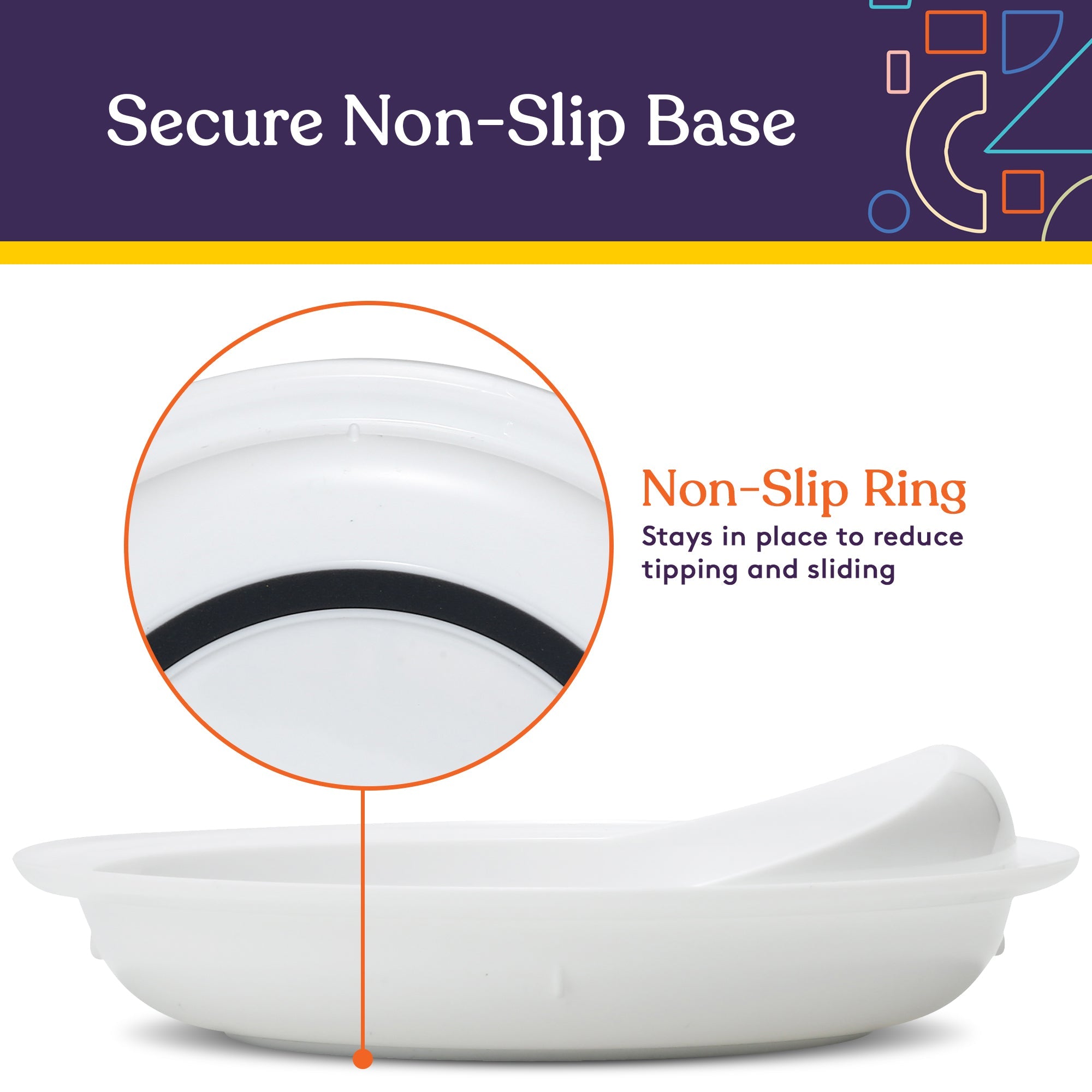 Spill - Proof Scoop Plates – White (2 Pack) - Insight Family Market