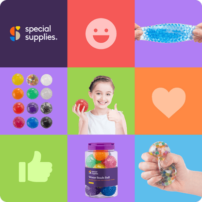 Water Beads Stress Ball (Multi - Color): 12 Pack - Insight Family Market