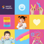 Special Supplies 12 - Pack MINI Fun Pull and Pop Tubes for Kids Stretch, Bend, Build, and Connect Toy, Provide Tactile and Auditory Sensory Play, Colorful, Heavy - Duty Plastic (Primary) - Insight Family Market