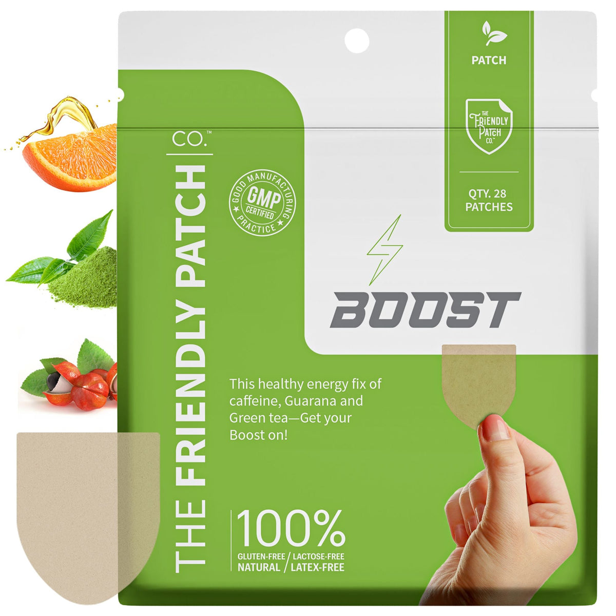 A stand-up pouch of CO2. The Friendly Patch CO.