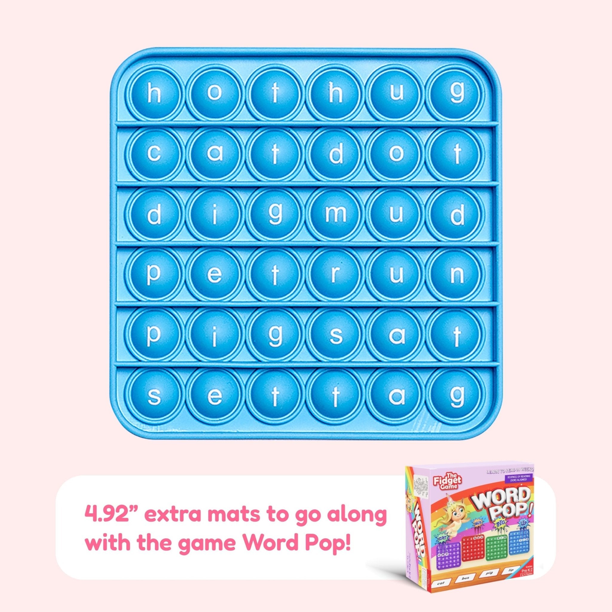 6 Extra CVC Fidget Mats (Word Pop) - Insight Family Market