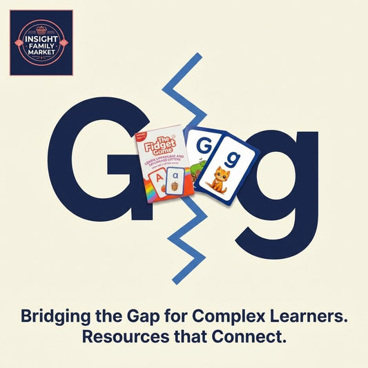 Letter recognition learning cards for kids, featuring the letter G and animal illustrations.