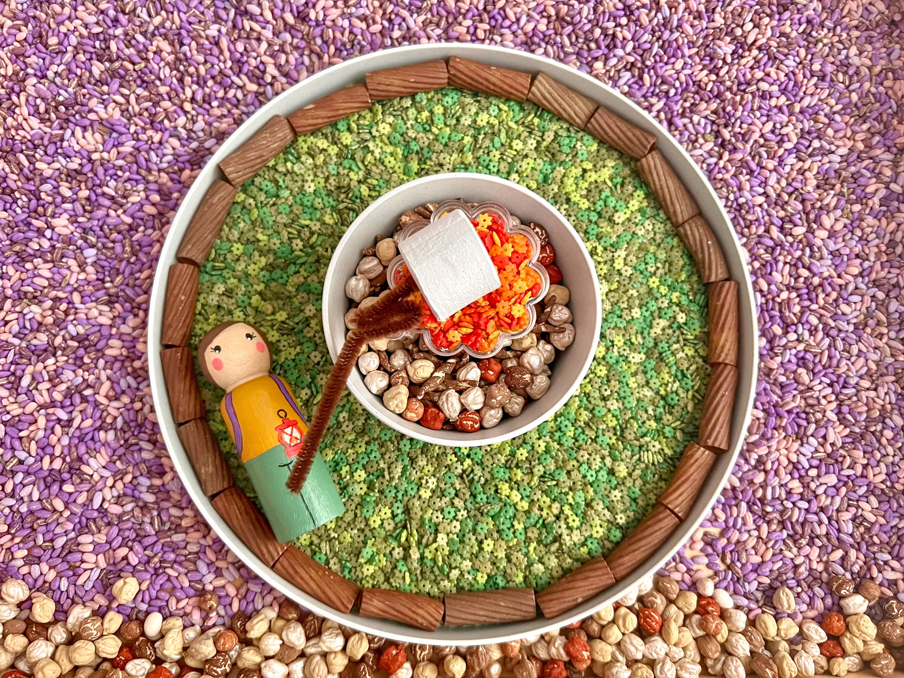 Lavender Fields Sensory Bin Filler