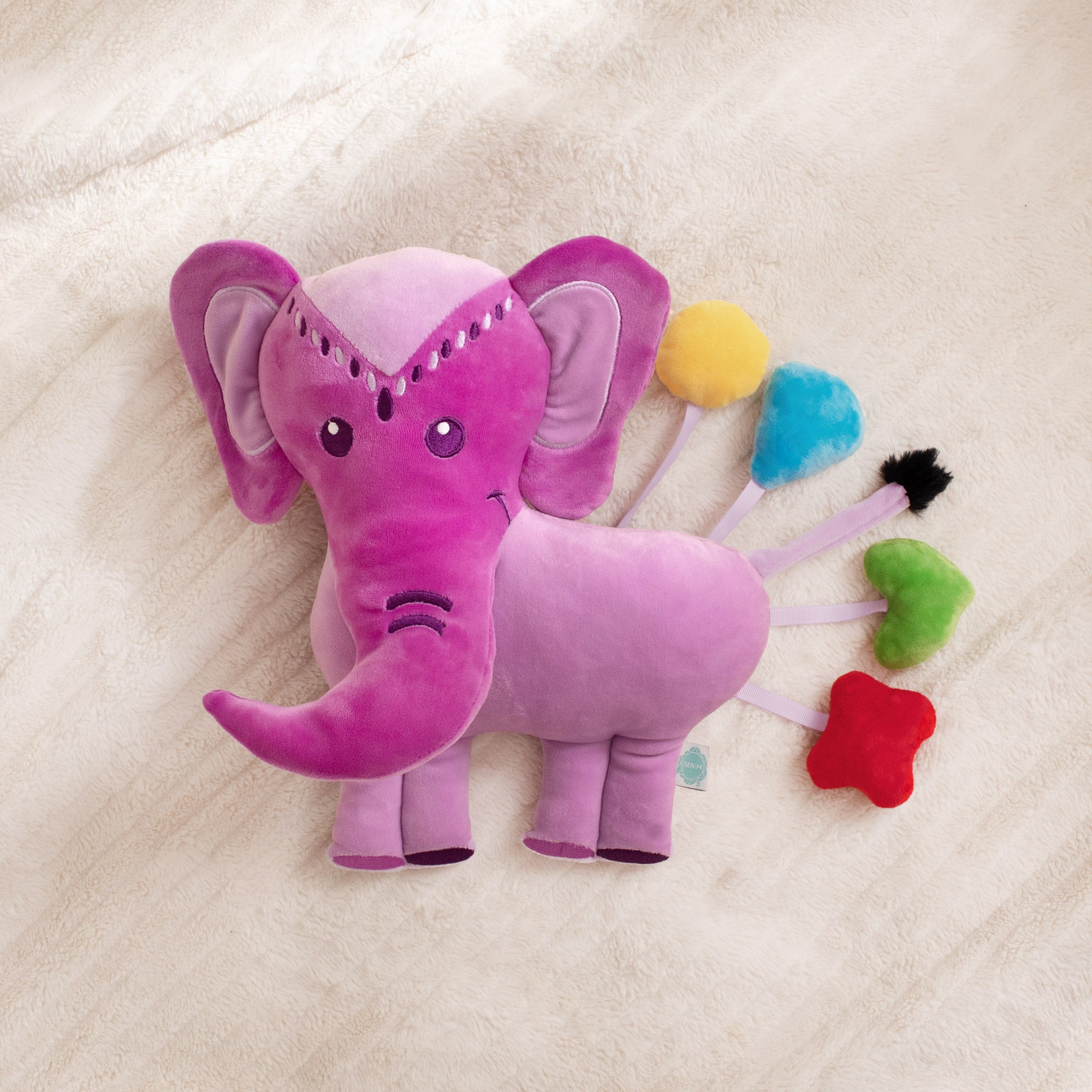 Violet Elephant SnuggleBuddies Emotions Plush | Violet Elephant Emotional Learning Plush - Insight Family Market