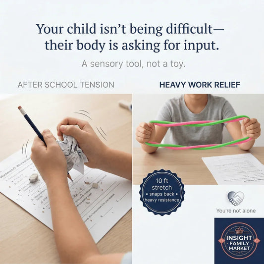 Child using sensory tool for fidgeting, showing stress relief and focus support for learning