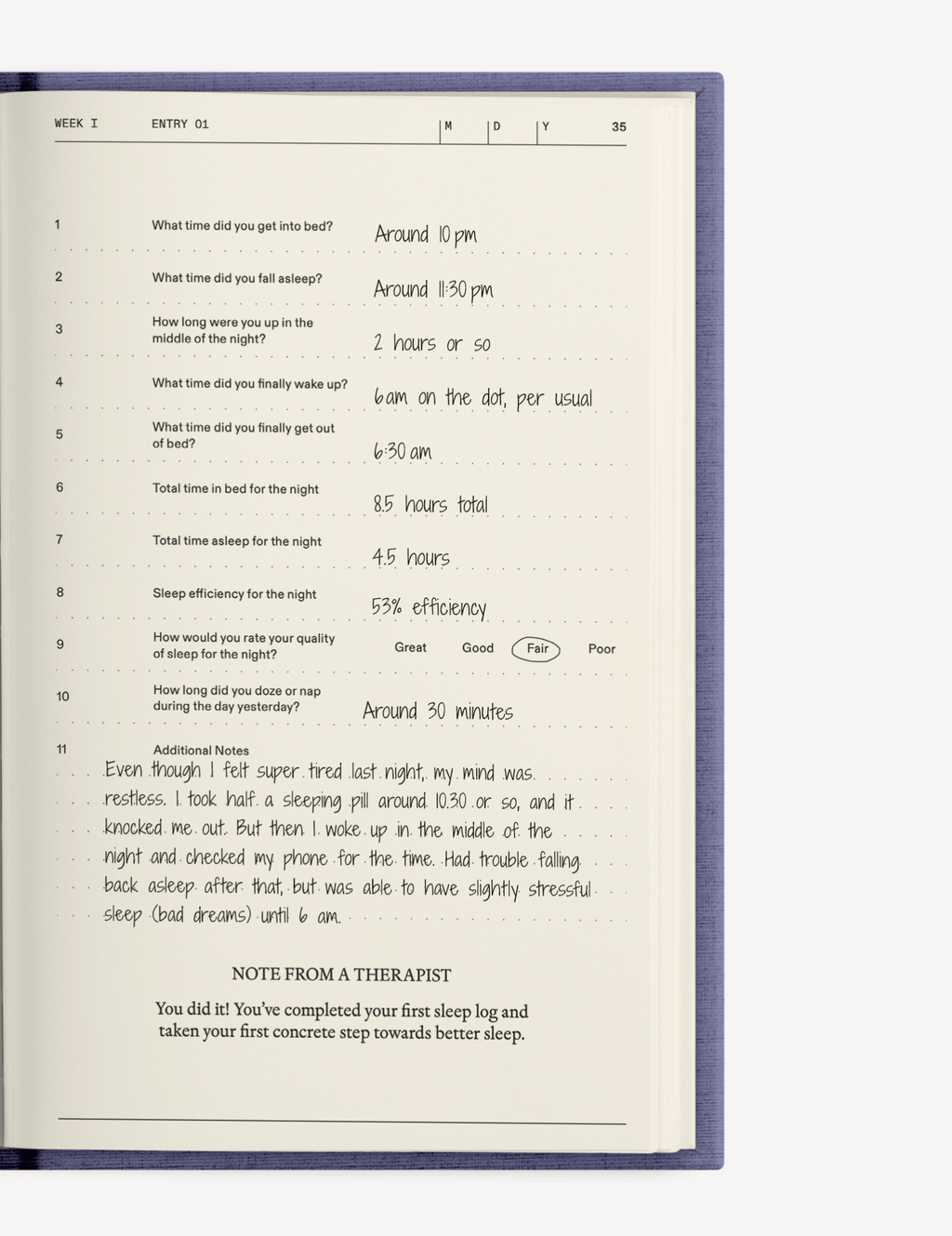 The Anti - Insomnia Notebook - Insight Family Market