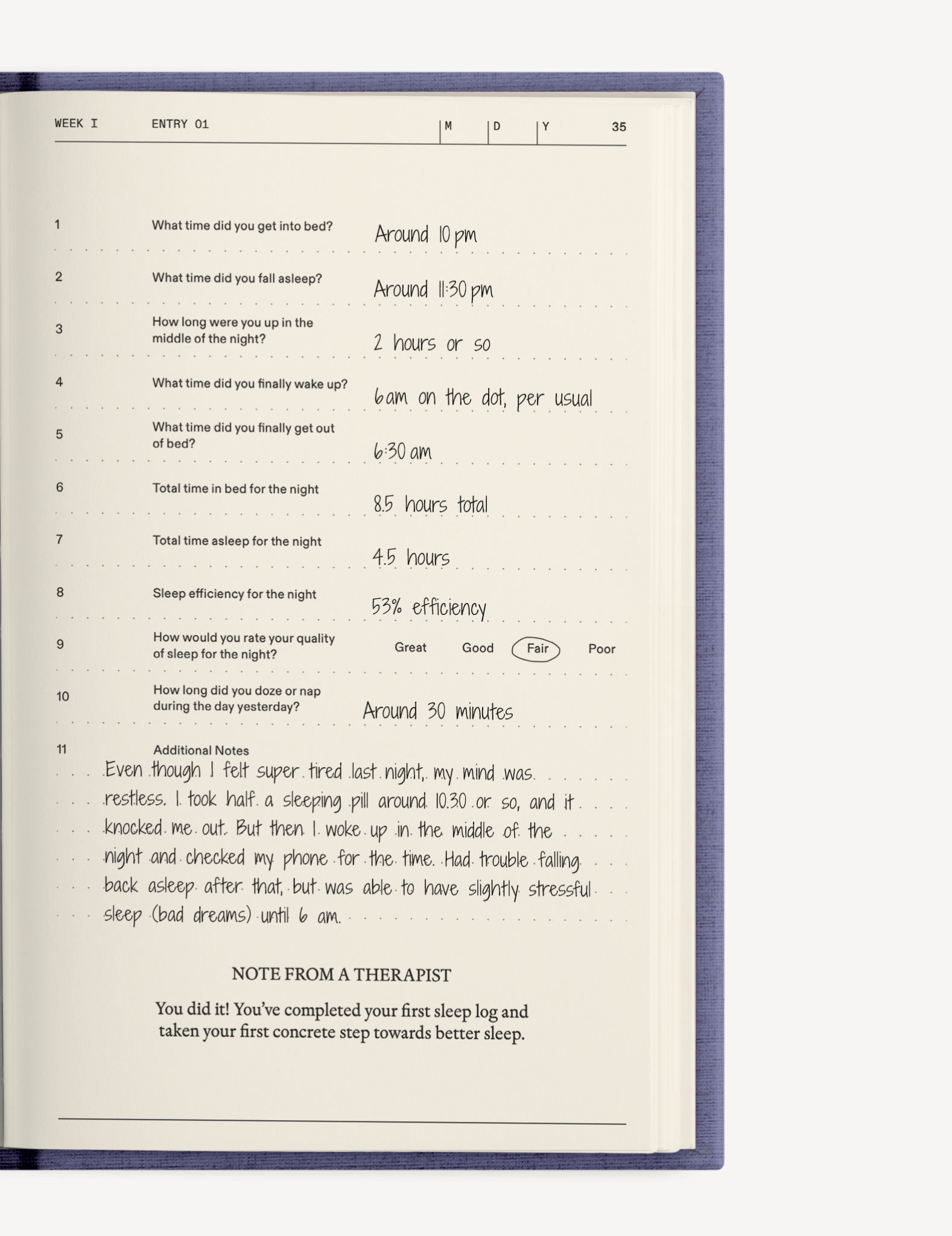The Anti - Insomnia Notebook - Insight Family Market