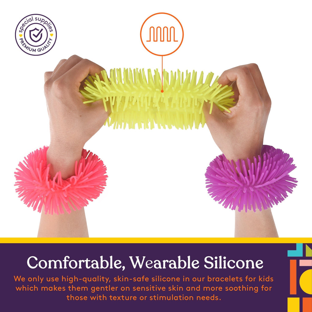 Squishy Fuzzy Band Bracelets (6 Pack) - Insight Family Market