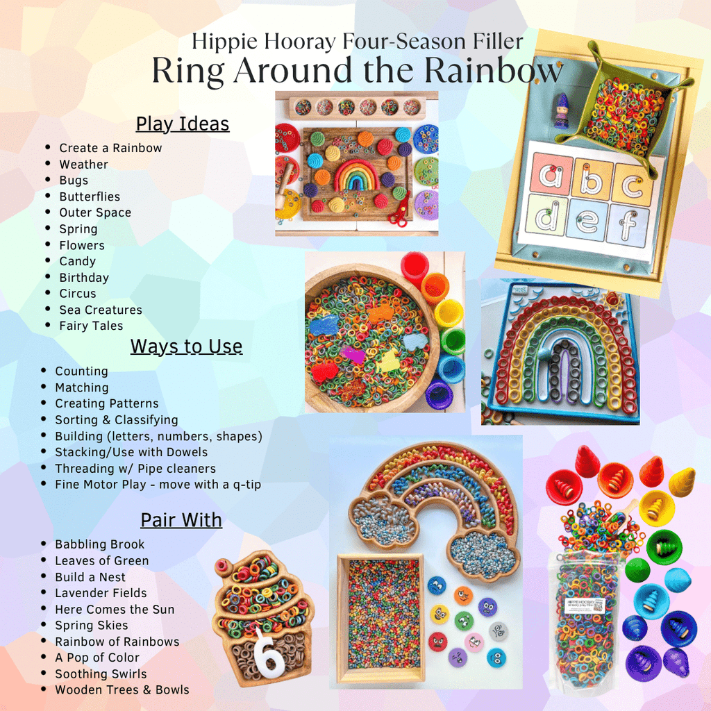 Ring Around the Rainbow Sensory Bin Filler - Insight Family Market