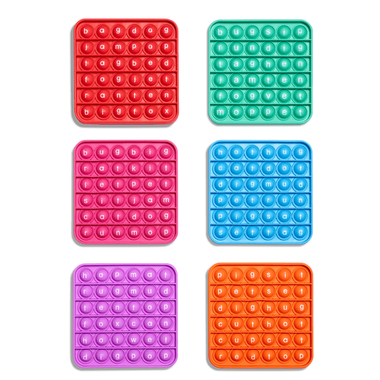 6 Extra CVC Fidget Mats (Word Pop) - Insight Family Market