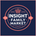 Logo of Insight Family Market with a basket icon on a dark blue background