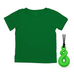 The Everday Sensory Friendly Green Tee w Chewy Necklace Bundle - Insight Family Market
