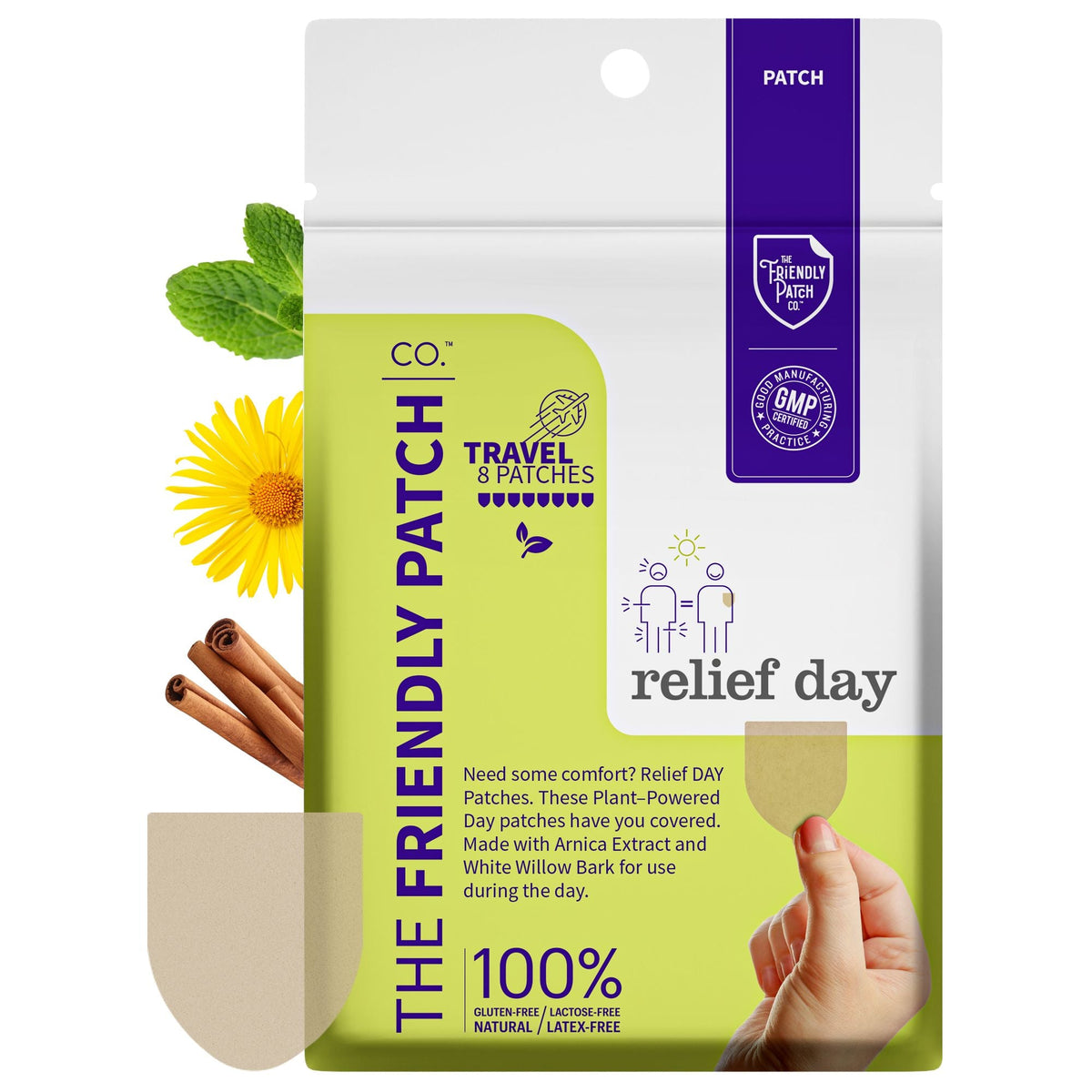 Arnica & White Willow Bark Day Patches, 8 Pack