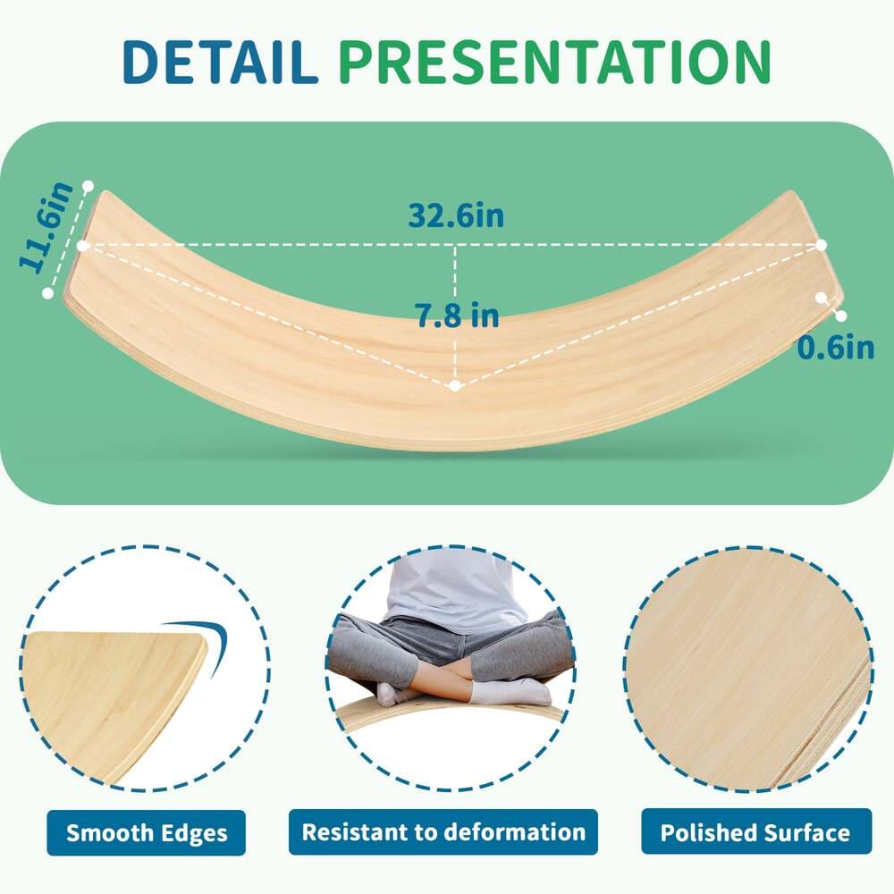 Wooden step platform with measurements and features on a green background