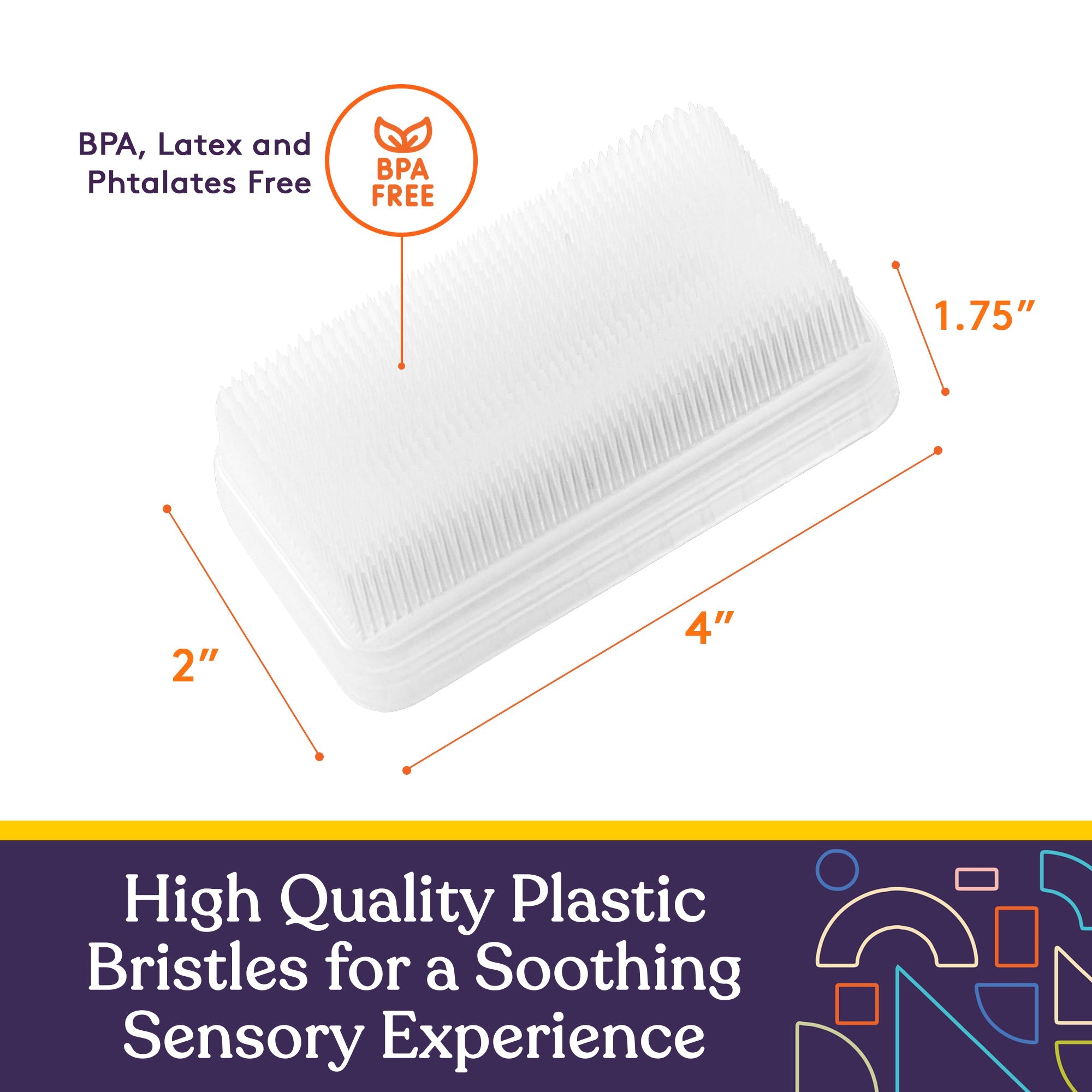 Special Supplies Sensory Brush Therapressure Therapy Brush for Occupational and Sensory Brushing, 3 Pack, Stimulating and Calming Tools for Kids and Adults, Soft Flexible Bristles, Latex Free - Insight Family Market