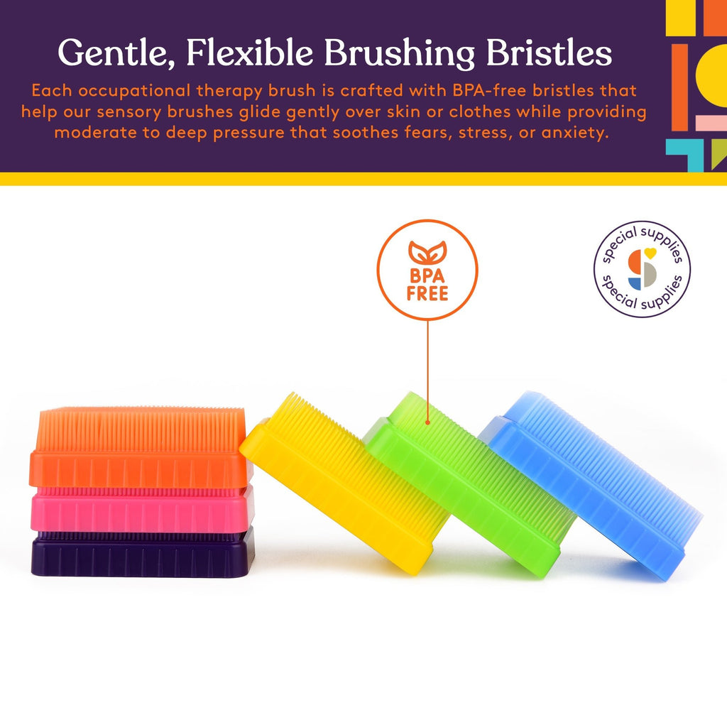 Therapressure Sensory Brush (Multi - Color): 6 Pack - Insight Family Market