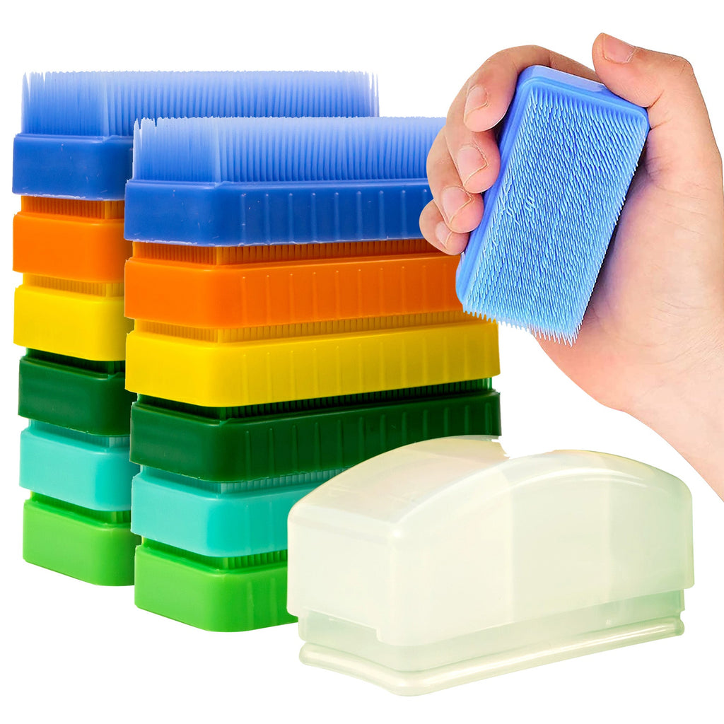 Special Supplies Therapy Brushes Colorful 12 - Pack + Removable Handle, Calming Occupational and Sensory Tools with Deep Pressure Massage, Soft Bristles, Stimulates and Calms Kids or Adults, Latex - Free - Insight Family Market