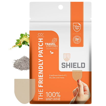 Zinc Patches with C, D3 & Oregano Oil, 8 Pack | Shield
