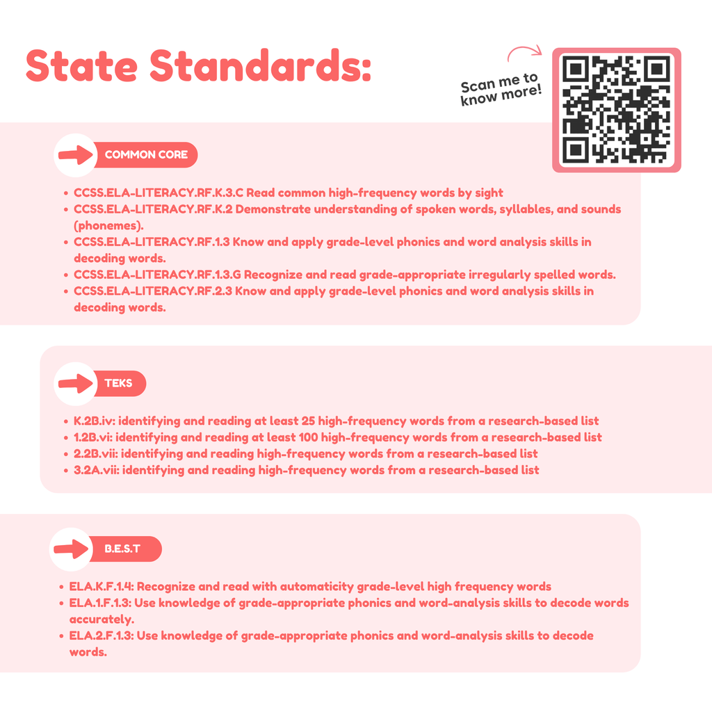 The Fidget Game: Sight Words Edition - Insight Family Market