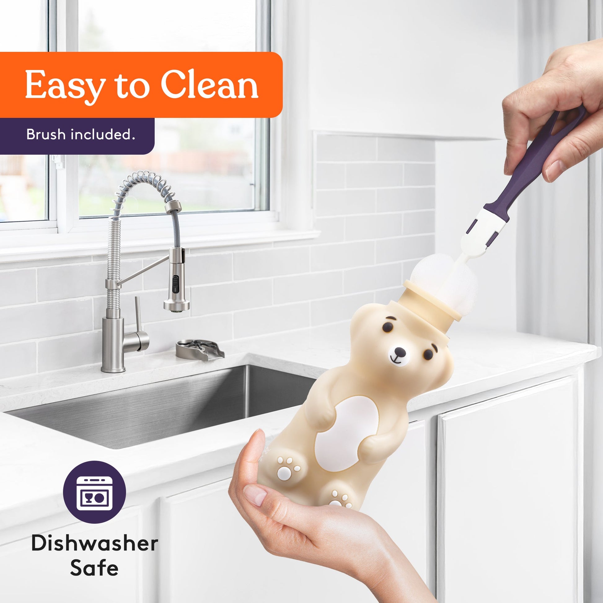 Honey Bear Straw Cup - BPA Free Silicone Training Cup - Insight Family Market