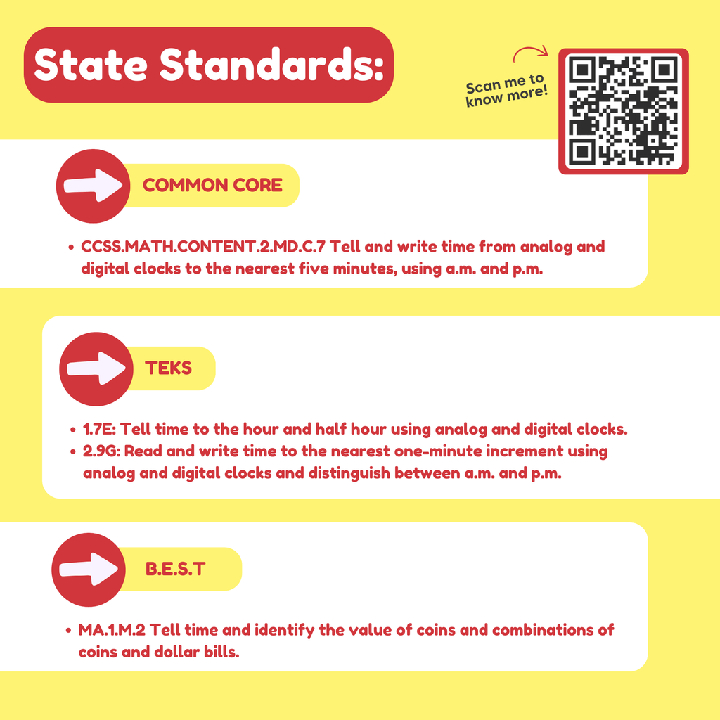 Telling Time Card Pack - Insight Family Market