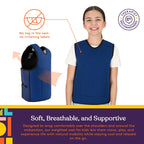 WEIGHTED - Sensory Compression Vest for Kids with Processing Disorders ADHD and Autism Calming and Supportive with Adjustable Weight Fit - Insight Family Market