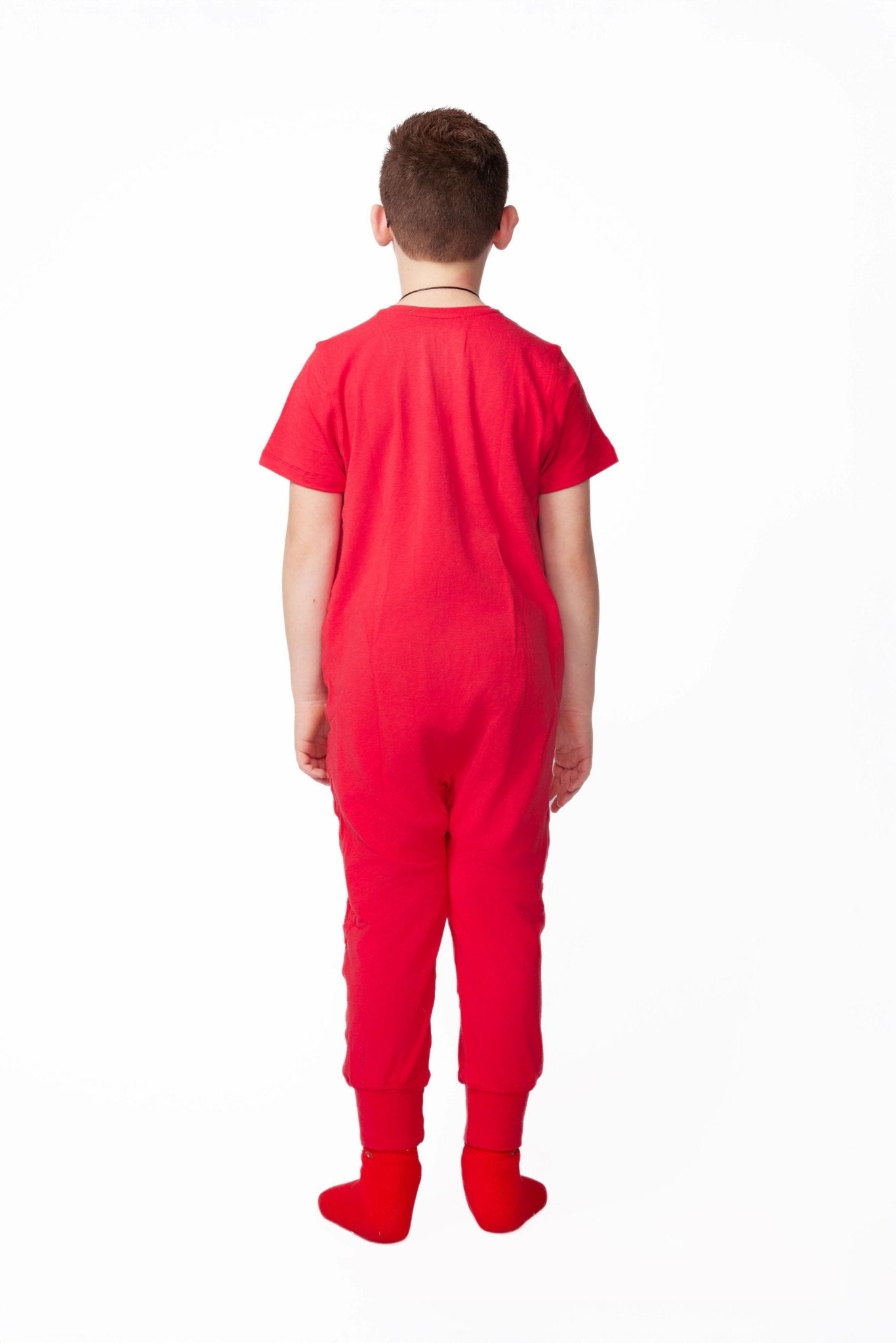 Ultimate Comfort Playsuit w Chewy Sensory Bracelet - RED - Insight Family Market