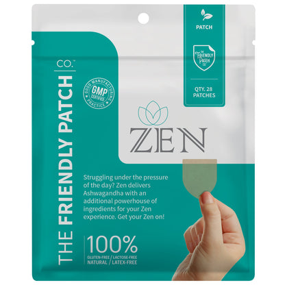 Ashwagandha Patches with L-Theanine & GABA, 28 Pack | Zen