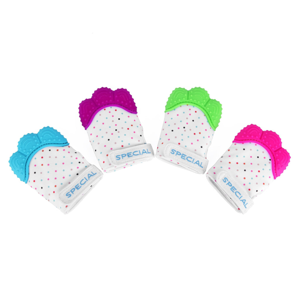 Teething Mitten, Wearable Mitt for Baby Self Soothing BPA Free Teething Pain Relief Toy for Left or Right hand - Insight Family Market