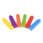 Chewy Block Sensory Chew Pencil Toppers (Set of 6) - Insight Family Market