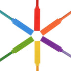 Chewy Block Sensory Chew Pencil Toppers (Set of 6) - Insight Family Market