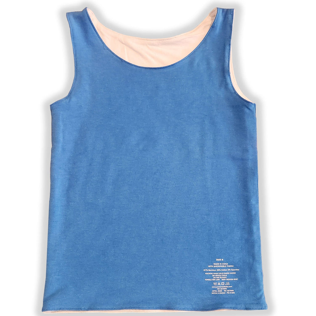 The Sensory Compression Comfort Reversible Tank - Blue/White - Insight Family Market