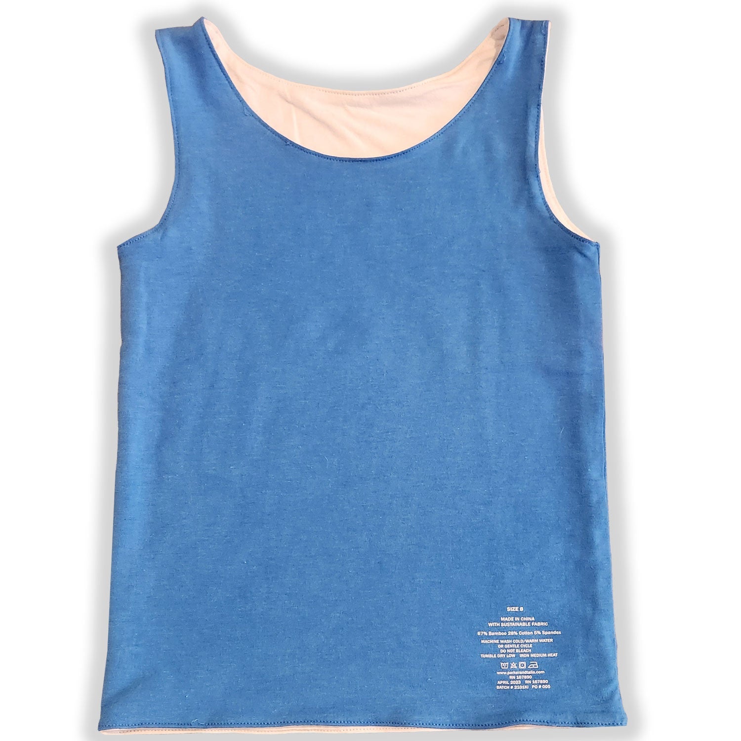 The Sensory Compression Comfort Reversible Tank - Blue/White - Insight Family Market