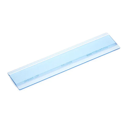 Blue transparent reading guide strip for dyslexia and focus support