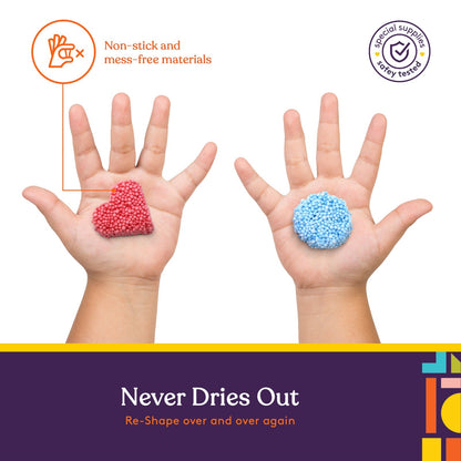 Fun Foam Modeling Foam Beads Play Kit ( 10 Blocks) - 4 Shapes - Insight Family Market