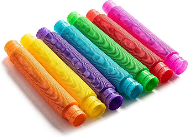 Colorful sensory fidget pop tubes for kids, sensory toy for autism and ADHD support