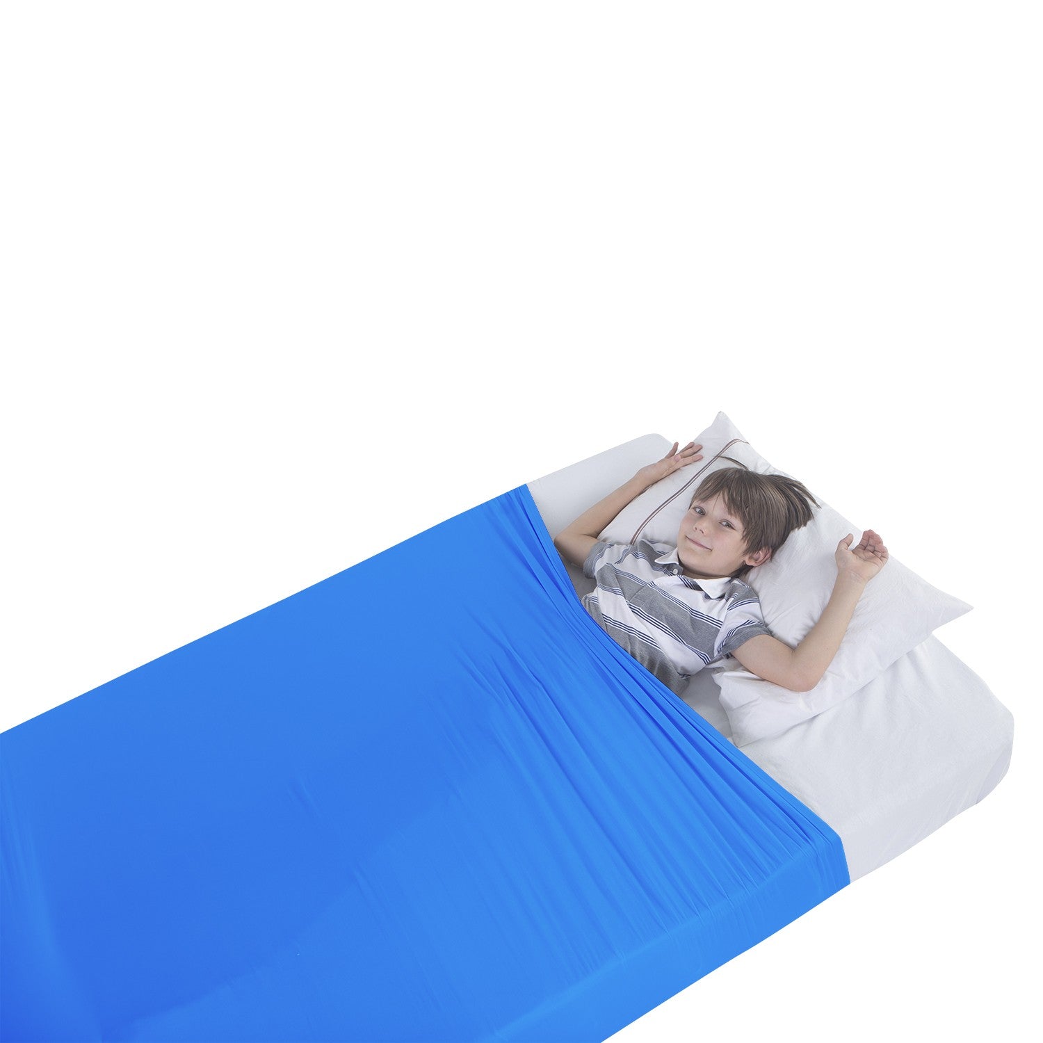 Sensory Bed Sheet for Kids Compression Alternative to Weighted Blankets - Blue - Insight Family Market