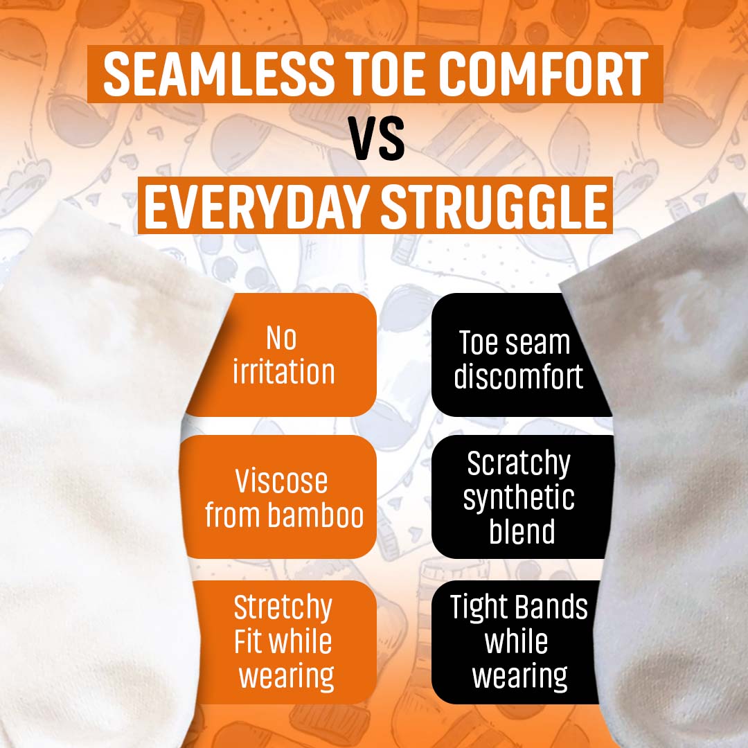 SmoothToe™ Essentials Ankle – Seamless Toe Sensory - Friendly Socks 5 - Pack - Insight Family Market