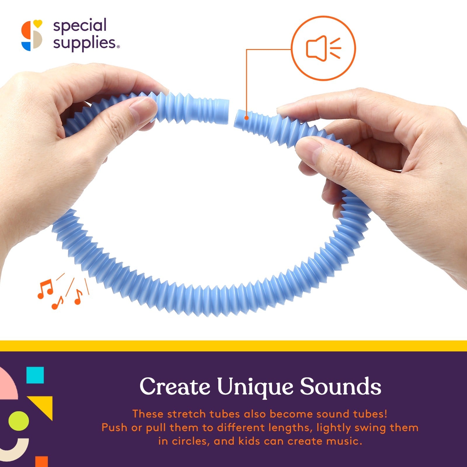 Special Supplies 12 - Pack MINI Fun Pull and Pop Tubes for Kids Stretch, Bend, Build, and Connect Toy, Provide Tactile and Auditory Sensory Play, Colorful, Heavy - Duty Plastic (Pastel) - Insight Family Market