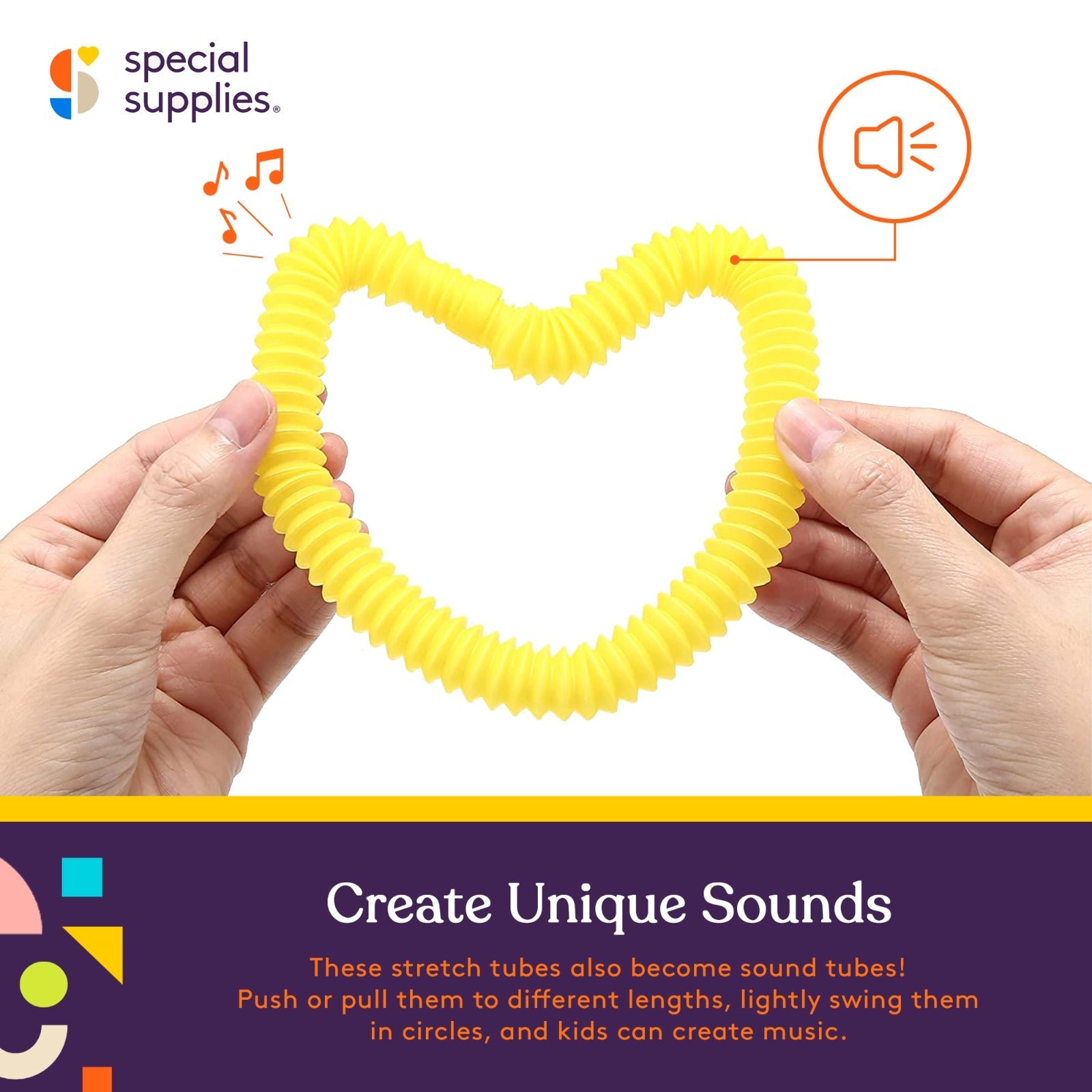 Special Supplies 12 - Pack MINI Fun Pull and Pop Tubes for Kids Stretch, Bend, Build, and Connect Toy, Provide Tactile and Auditory Sensory Play, Colorful, Heavy - Duty Plastic (Primary) - Insight Family Market