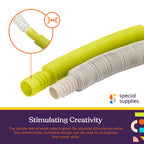Special Supplies 12 - Pack MINI Fun Pull and Pop Tubes for Kids Stretch, Bend, Build, and Connect Toy, Provide Tactile and Auditory Sensory Play, Colorful, Heavy - Duty Plastic (Camo) - Insight Family Market