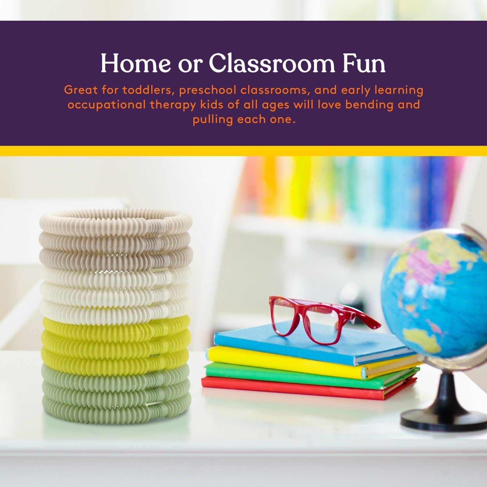 Special Supplies 12 - Pack MINI Fun Pull and Pop Tubes for Kids Stretch, Bend, Build, and Connect Toy, Provide Tactile and Auditory Sensory Play, Colorful, Heavy - Duty Plastic (Camo) - Insight Family Market